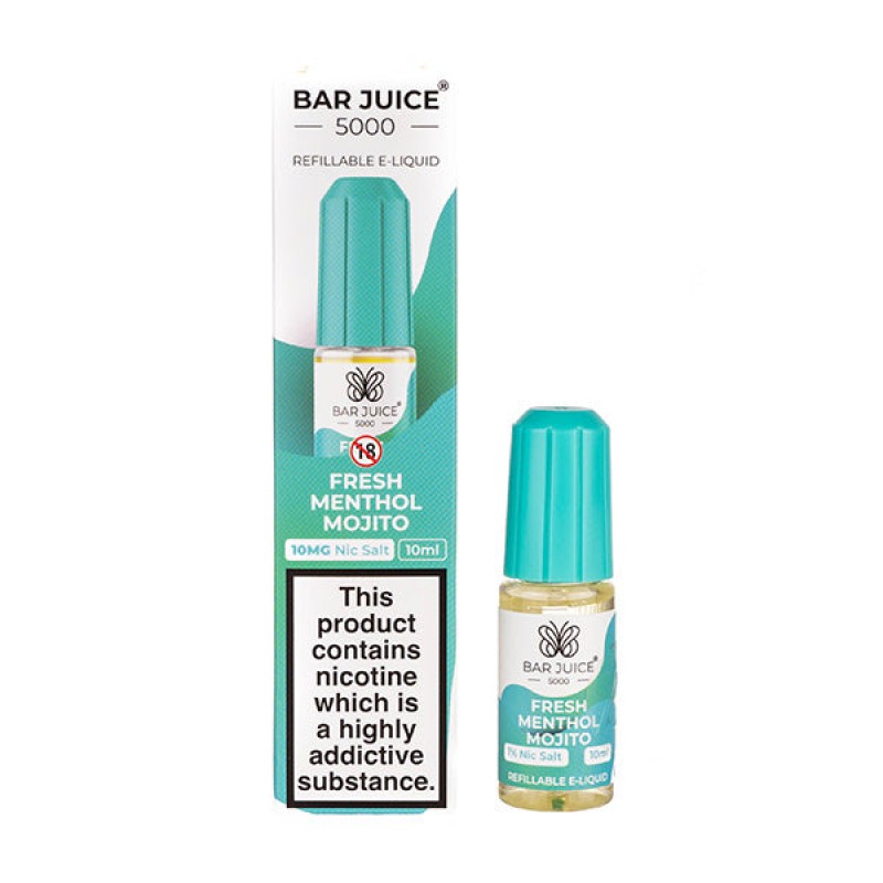 Fresh Menthol Mojito Nic Salt E-Liquid by Bar Juic...