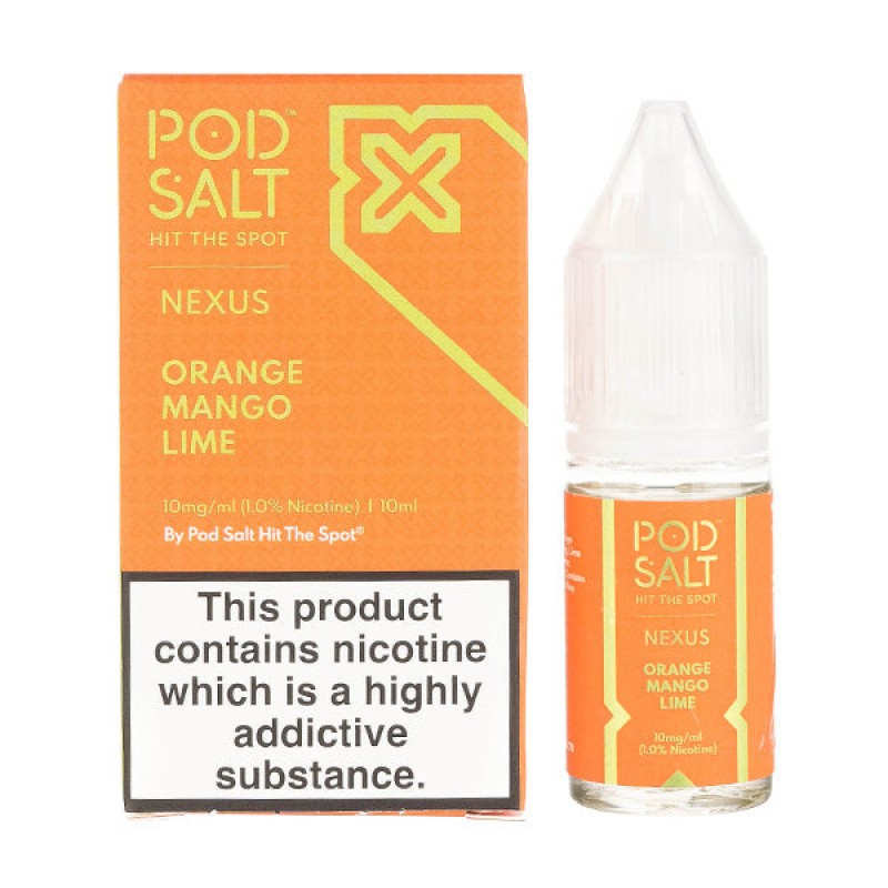 Orange Mango Lime Nic Salt E-Liquid by Pod Salt Ne...