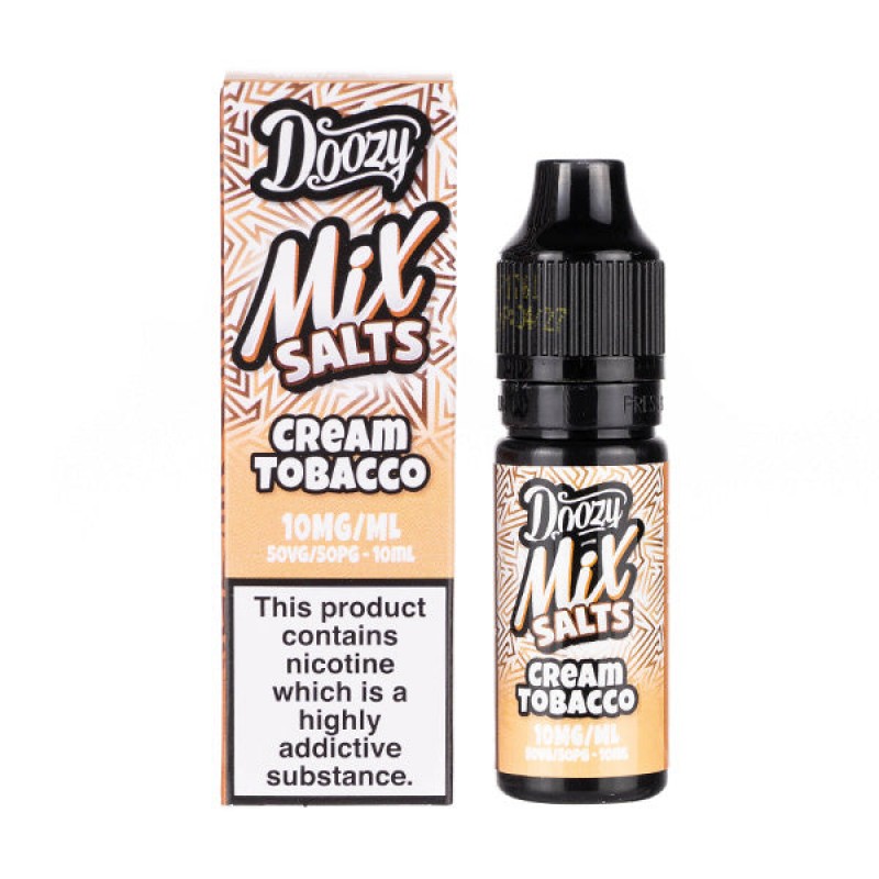 Cream Tobacco Nic Salt E-Liquid by Doozy Mix Salts