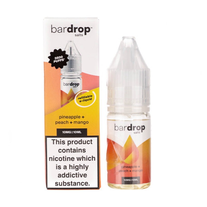 Pineapple Peach Mango Nic Salt E-Liquid by Bar Drop