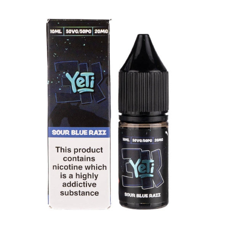 Sour Blue Razz 3K Nic Salt E-Liquid by Yeti