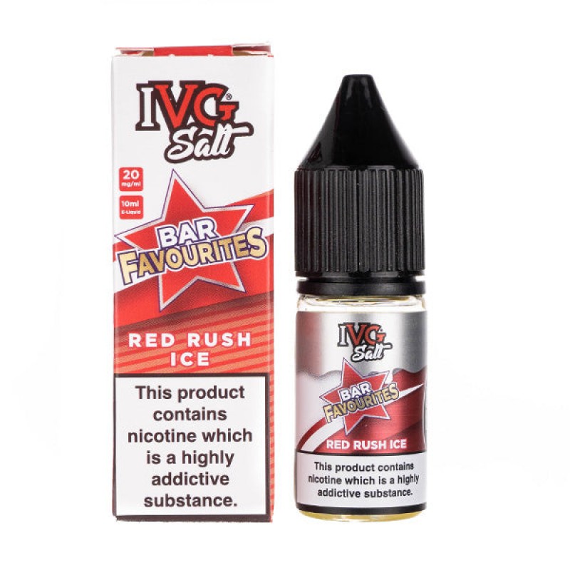 Red Rush Ice Nic Salt E-Liquid by IVG Bar Favourit...