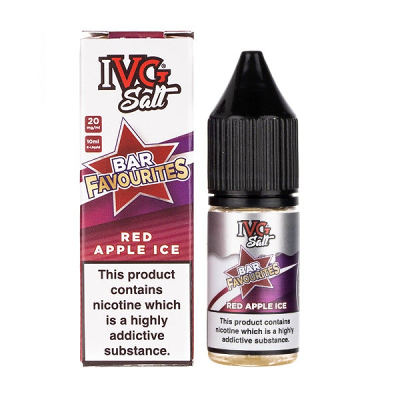 Red Apple Ice Nic Salt E-Liquid by IVG Bar Favouri...