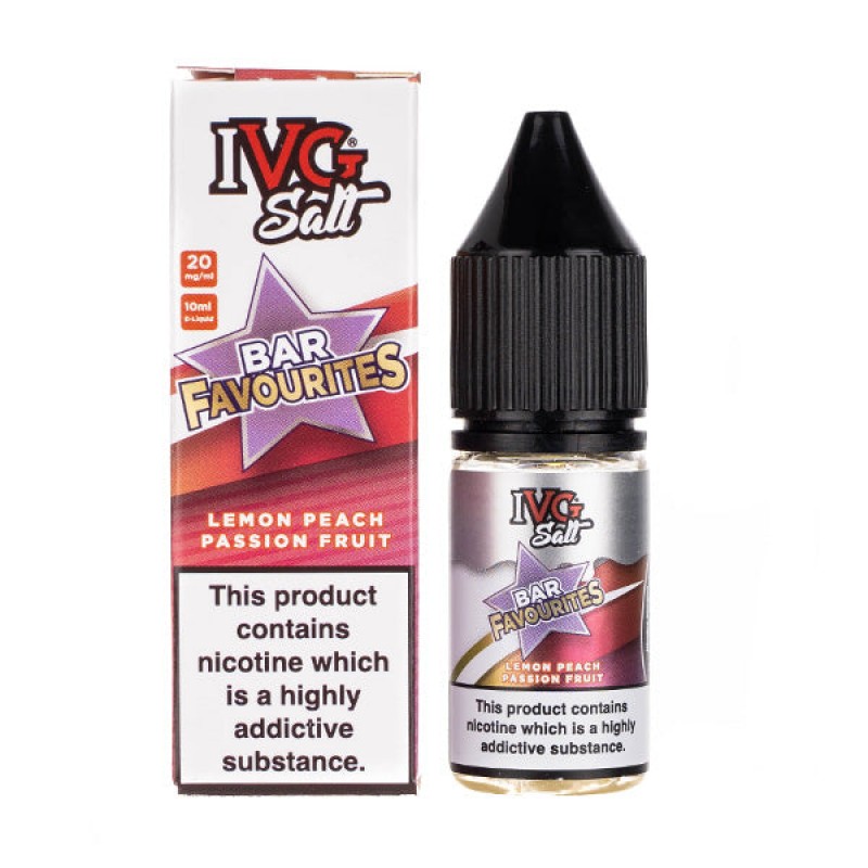 Lemon Peach Passionfruit Nic Salt E-Liquid by IVG Bar Favourites