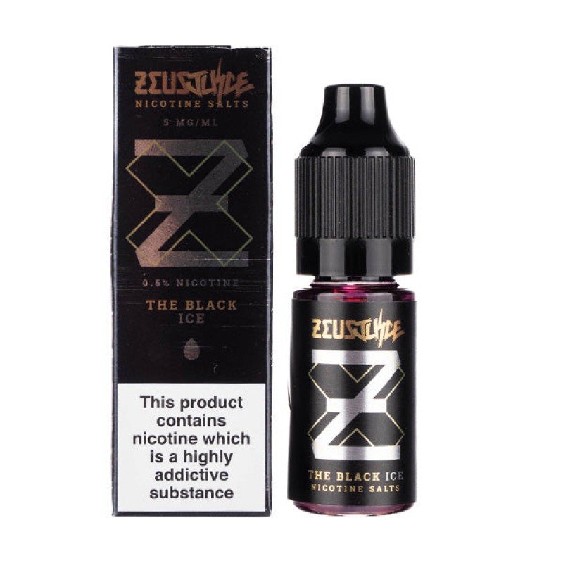 The Black Ice Nic Salt E-Liquid by Zeus Juice