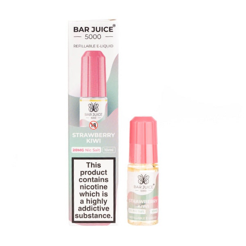 Strawberry Kiwi Nic Salt E-Liquid by Bar Juice 500...