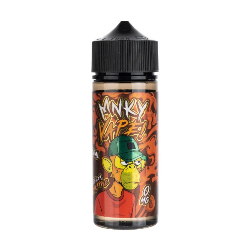 Freezy Pineapple 100ml Shortfill E-Liquid by MNKY Vape