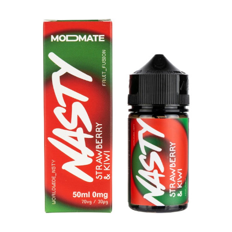 Strawberry & Kiwi 50ml Shortfill E-Liquid by N...