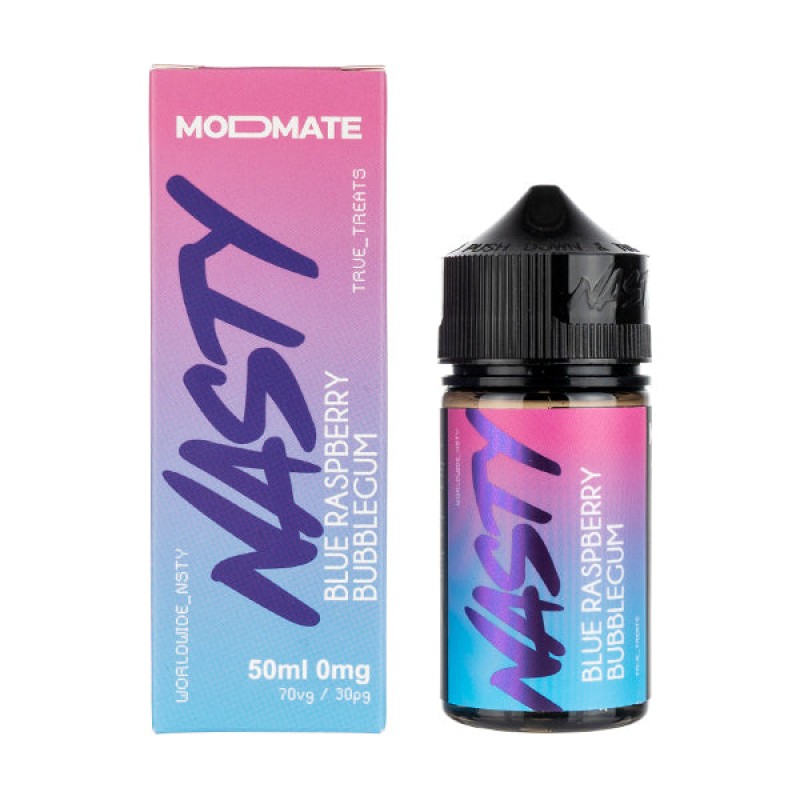 Blue Raspberry Bubblegum 50ml Shortfill E-Liquid b...