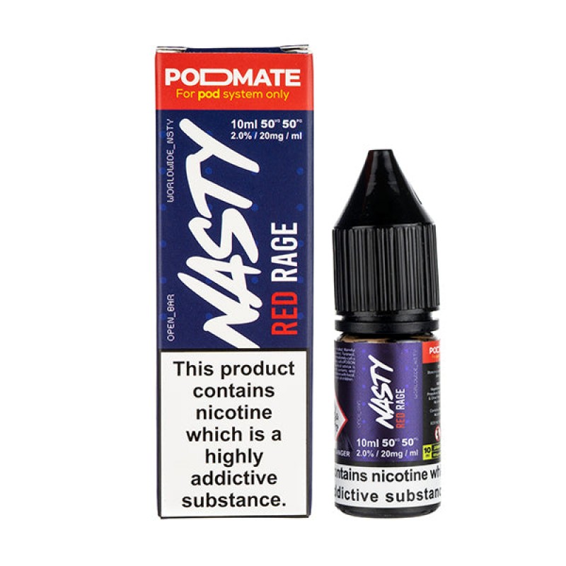 Red Rage Nic Salt E-Liquid by Nasty Juice Podmate