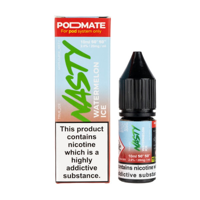 Watermelon Ice Nic Salt E-Liquid by Nasty Juice Po...