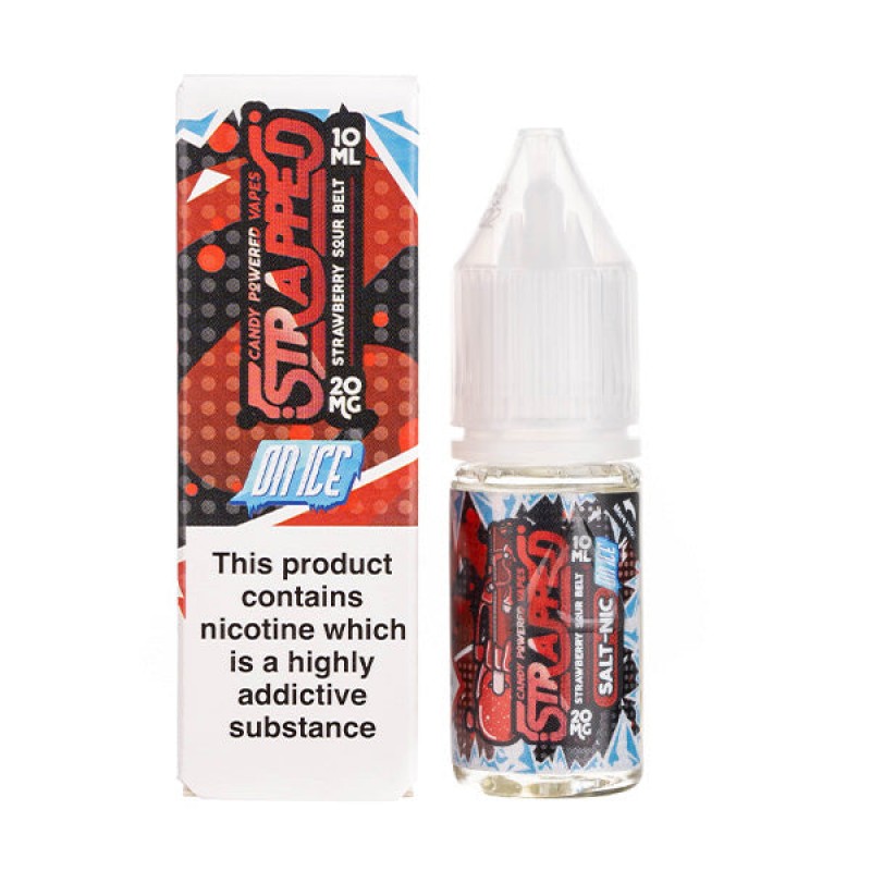 Strawberry Sour Belt ON ICE Nic Salt E-Liquid by S...