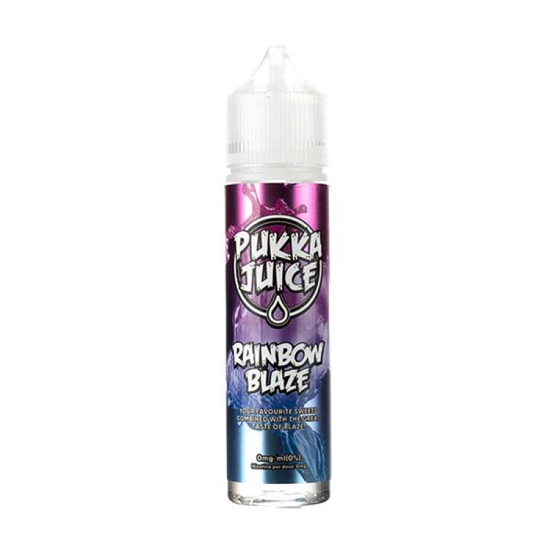 Rainbow Blaze 50ml Shortfill E-Liquid by Pukka Jui...