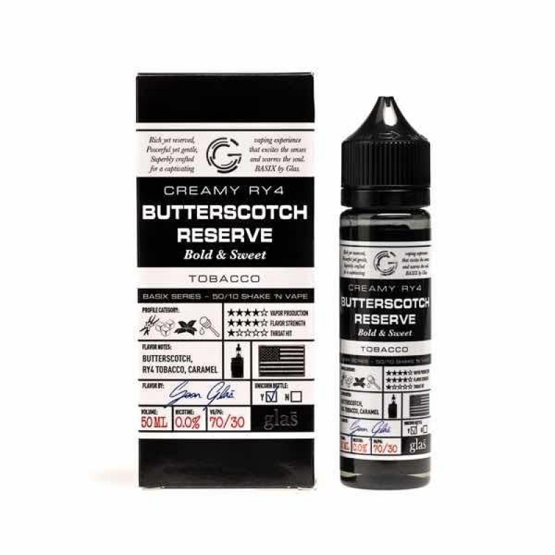 Butterscotch Reserve 50ml Shortfill E-Liquid by Gl...