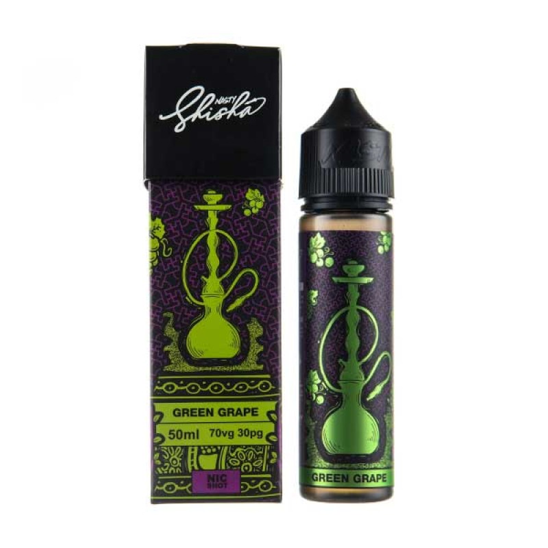 Green Grape Shisha 50ml Shortfill E-Liquid by Nast...