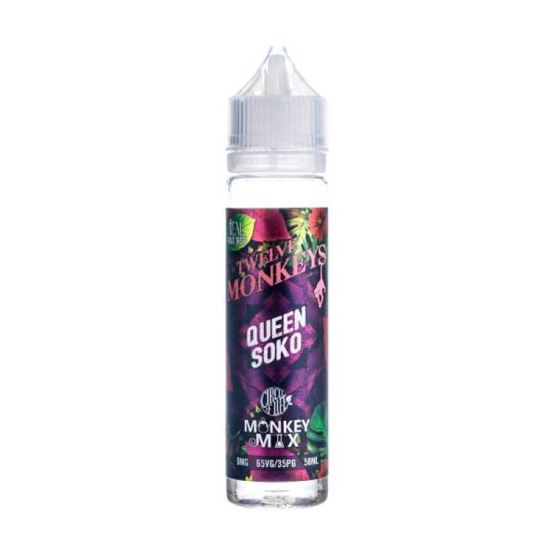 Queen Soko 50ml Shortfill E-Liquid by Twelve Monke...