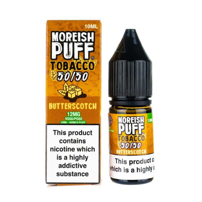 Butterscotch Tobacco 50/50 E-Liquid by Moreish Puff