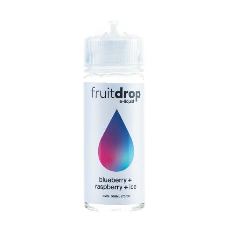 Blueberry, Raspberry & Ice 100ml Shortfill E-Liquid by Fruit Drop