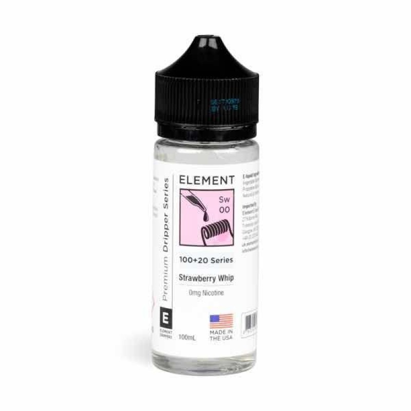 Strawberry Whip 100ml Shortfill E-Liquid by Elemen...