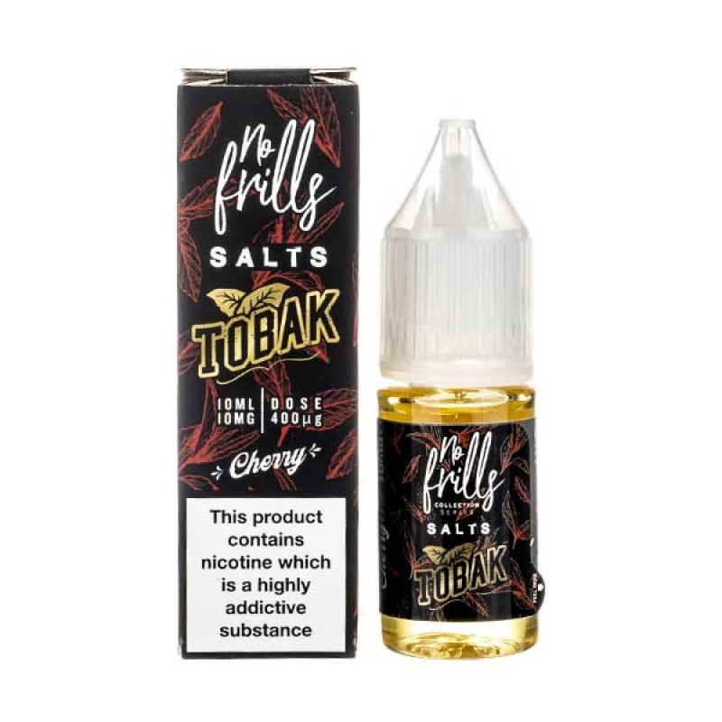 Cherry Tobacco Nic Salt E-Liquid by No Frills