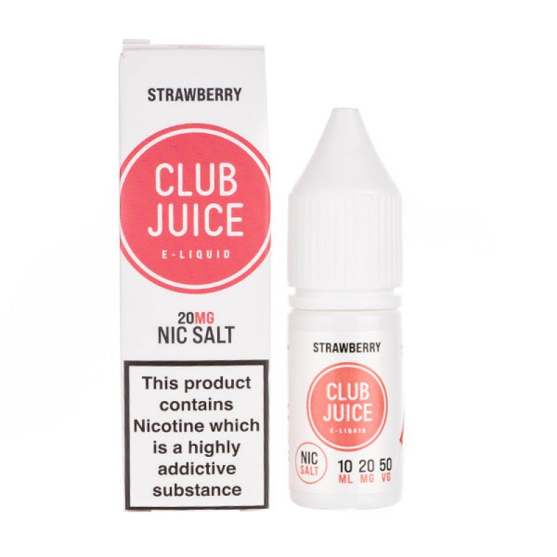 Strawberry Nic Salt E-Liquid by Club Juice