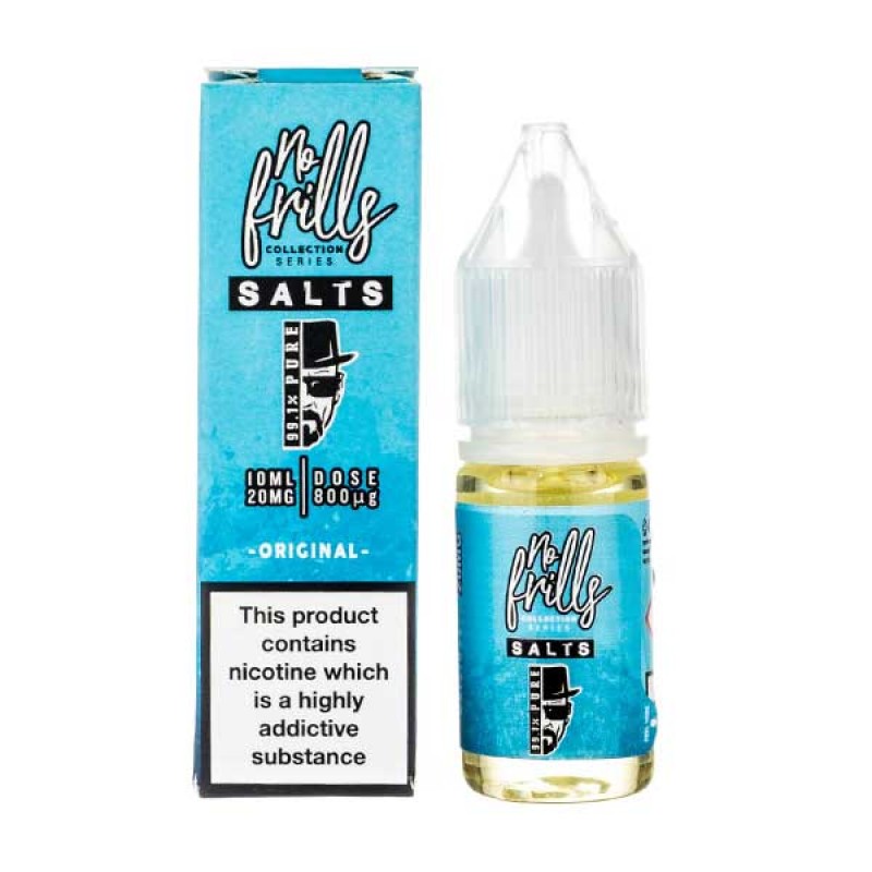 Original Nic Salt E-Liquid by No Frills 99.1% Pure