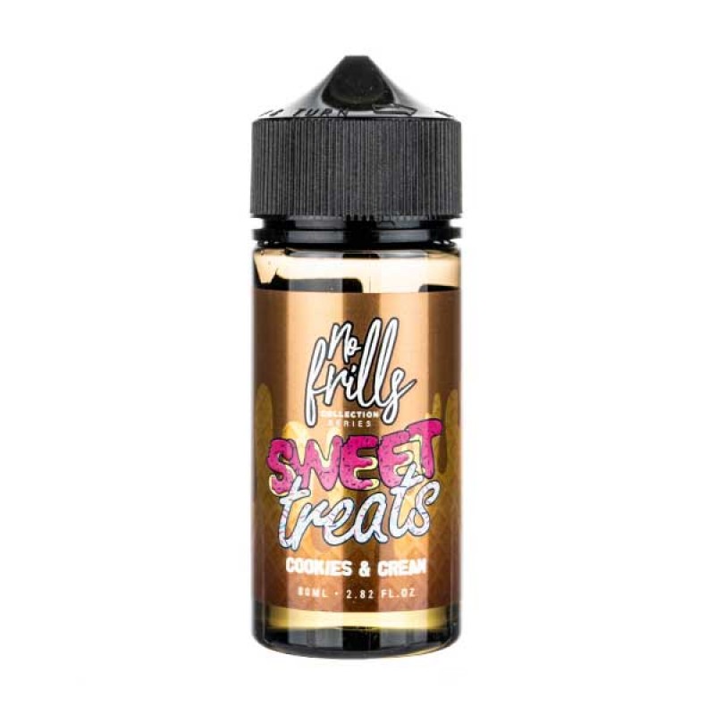 Cookies & Cream 80ml Shortfill E-Liquid by No Frills