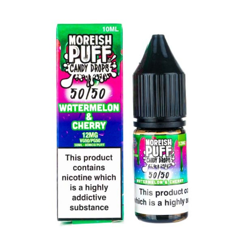 Watermelon & Cherry Candy Drops 50/50 E-Liquid...