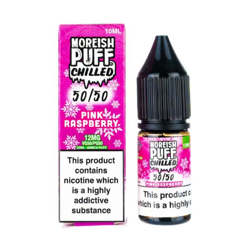 Pink Raspberry Chilled 50/50 E-Liquid by Moreish P...