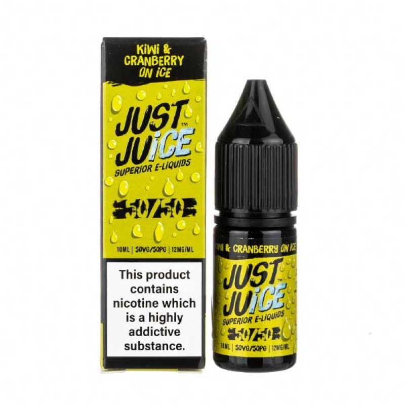 Kiwi & Cranberry on Ice 50/50 E-Liquid by Just Juice