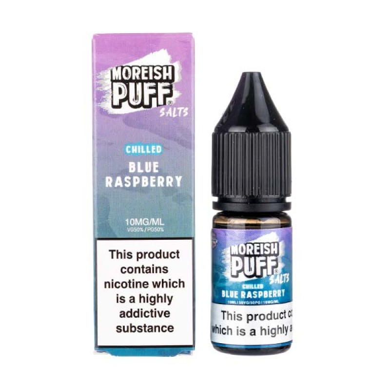 Blue Raspberry Chilled Nic Salt E-Liquid by Moreish Puff