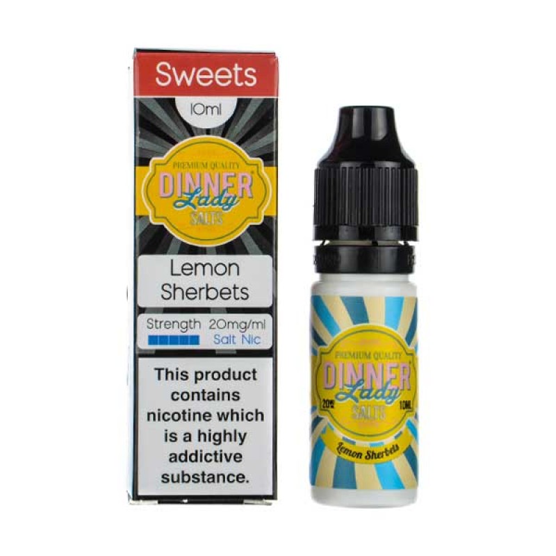 Lemon Sherbets Nic Salt E-Liquid by Dinner Lady