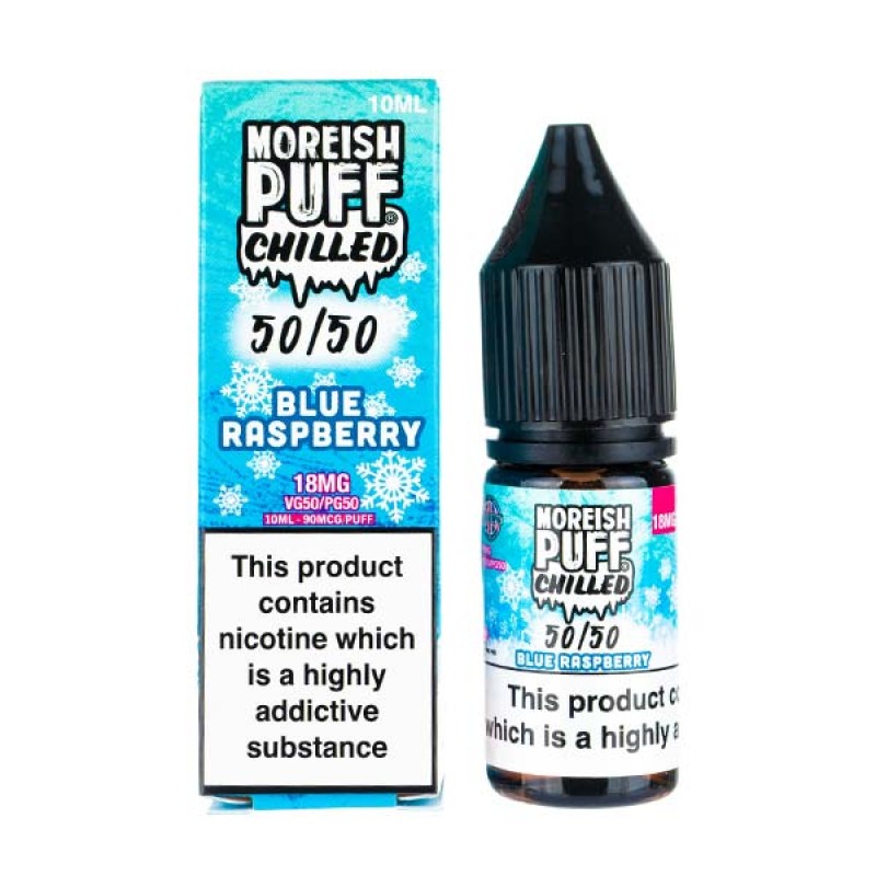 Blue Raspberry Chilled 50/50 E-Liquid by Moreish P...